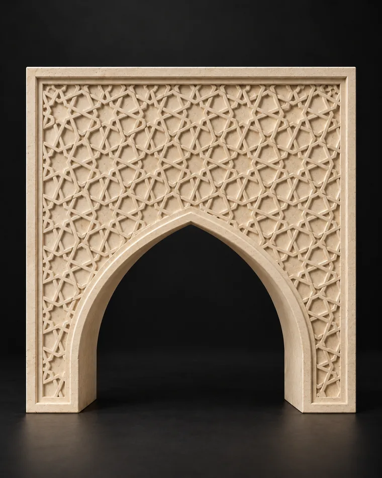 Marmo Arch Star Pattern — MarmoFiber special design feature